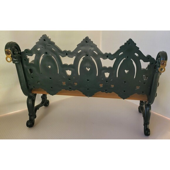 Homco Wall Hanging Shelf Decorative Victorian Doll Bench Burwood Green VTG 1988 - Picture 6 of 10